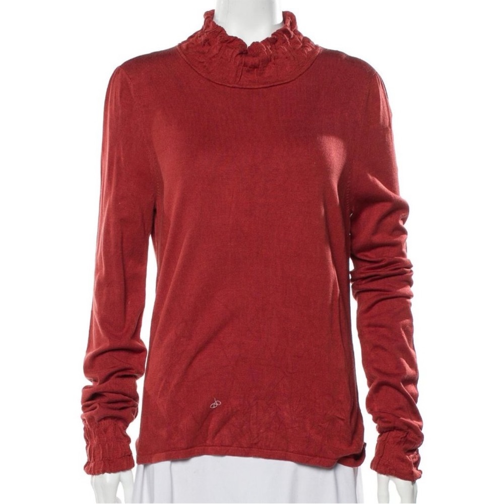 White + Warren Silk blend mock turtleneck sweater